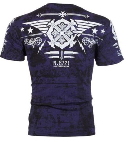 Xtreme Couture | Футболка мужская CONNECT Navy Blue X651NBL от Affliction сзади