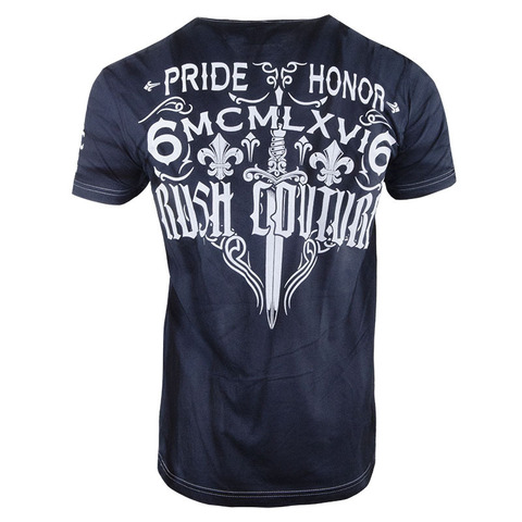 Rush Couture | Футболка мужская TRIBAL EAGLE BLACK RC154 спина