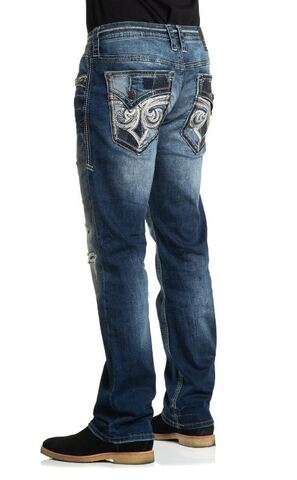 Affliction | Джинсы мужские ACE OBERON 110SS250 сзади слева