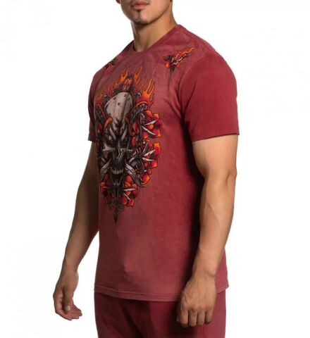 Affliction | Футболка мужская Toxic Tavern Vintage Red A26365 слева