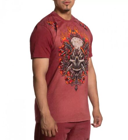 Affliction | Футболка мужская Toxic Tavern Vintage Red A26365 справа