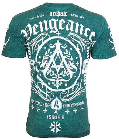 Archaic | Футболка мужская Of The People Grass AM1015GRS от Affliction спина