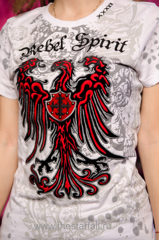 Rebel Spirit | Футболка женская GSSK45 вышивка орел спереди