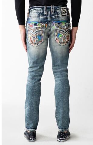 Rock Revival | Джинсы мужские RUTH SA204 SLIM TAPER NON EXCLUSIVE EXHIBITION SERIES 32" RP3631SA204R сзади