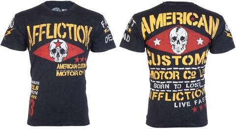 Affliction | Футболка мужская Motor CO LTD A5972 перед и сзади