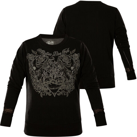 Affliction | Пуловер женский Sacred Thorn AW25401 перед и сзади