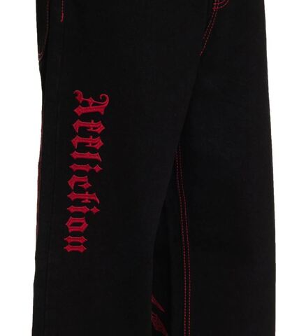Affliction | Джинсы мужские Wide Leg Wings Jeans 110WL209 вышивка спереди