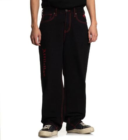 Affliction | Джинсы мужские Wide Leg Wings Jeans 110WL209 перед