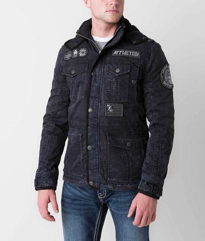 Afflction | Куртка мужская Hysteria 110OW201 левый бок