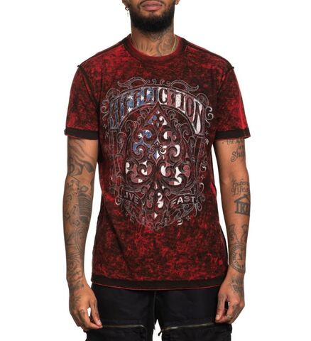 Affliction | Футболка двусторонняя мужская AC Highway Roam Tee A26341 обратная сторона перед