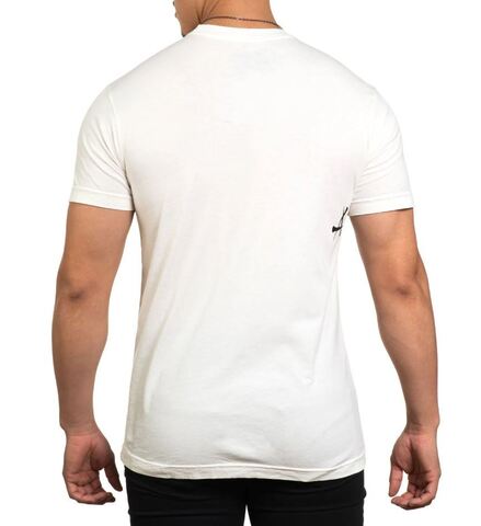 Affliction | Футболка мужская Crows Tee Vintage White A26060 сзади