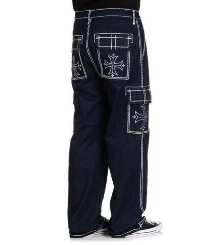 Affliction | Джинсы  мужские Wide Leg Cargo Jeans 110WL207 правый бок