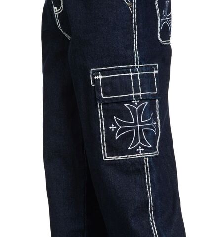 Affliction | Джинсы  мужские Wide Leg Cargo Jeans 110WL207 карман слева