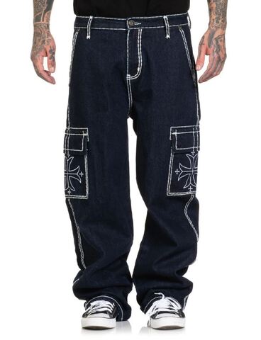 Джинсы Wide Leg Cargo Jeans Affliction