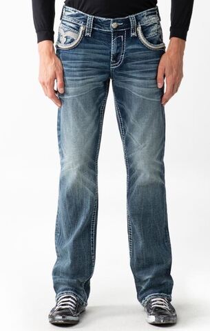 Rock Revival | Джинсы мужские EGGPLANT B203 BOOT 32" RP3500B203R перед