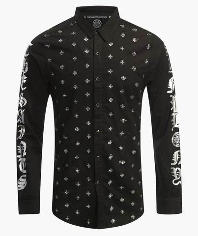 Рубашка BULLETPROOF BUTTON UP SILVER TS2814A The Saints Sinphony