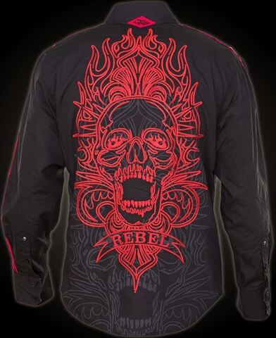 Rebel Spirit | Рубашка мужская LSW151744 сзади