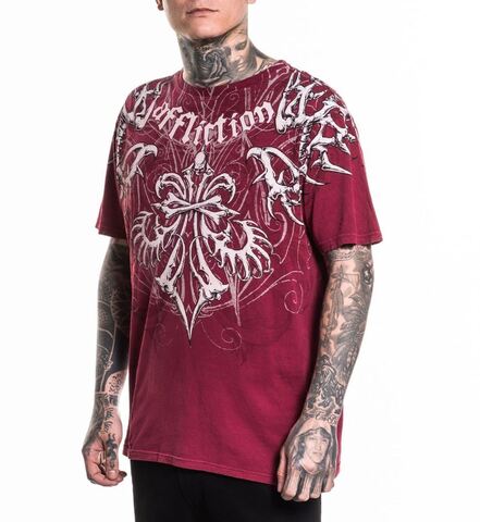 Affliction | Футболка мужская Skeleton Tee A26073 слева