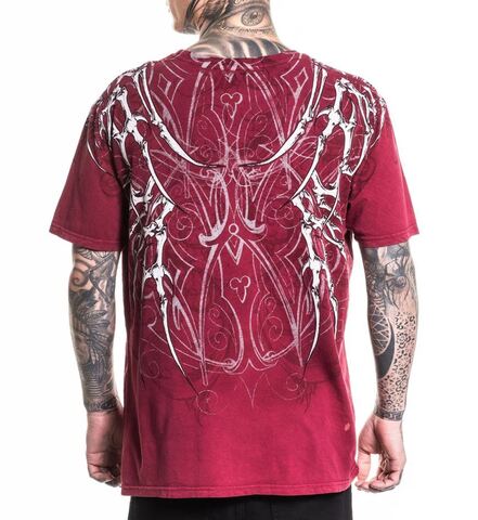 Affliction | Футболка мужская Skeleton Tee A26073 сзади
