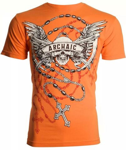 Футболка Hit Hard Orange Archaic от Affliction