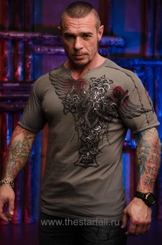 Xtreme Couture | Футболка мужская Nexus X1832I от Affliction левый бок