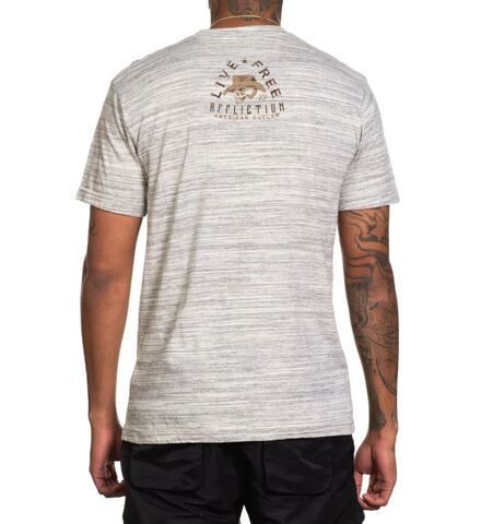 Affliction | Футболка мужская Smoking Barrels Tee A26338 сзади
