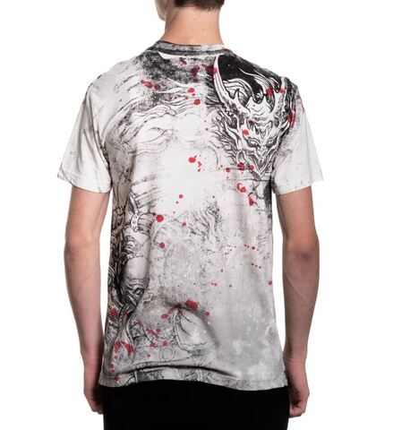 Affliction | Футболка мужская Akita Blood Tee A28290 сзади
