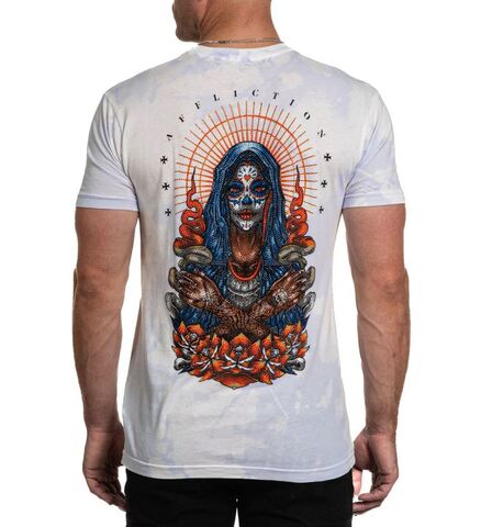 Affliction | Футболка мужская Smoke &amp; Halo Tee A26196 сзади