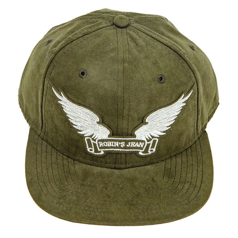 Robin's Jean | Бейсболка мужская OLIVE SUEDE CAP CAP1016-OLIVE спереди