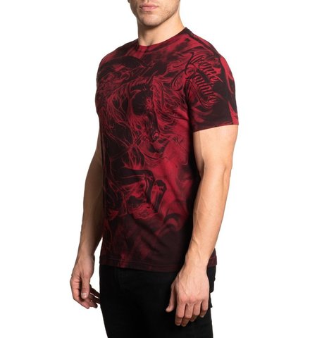 Xtreme Couture | Футболка мужская PALE HORSE X1935 от Affliction левый бок