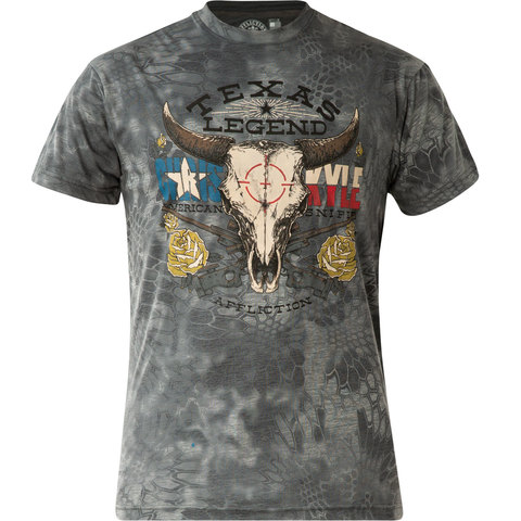 Affliction | Футболка мужская CK Bullheaded A22184 перед
