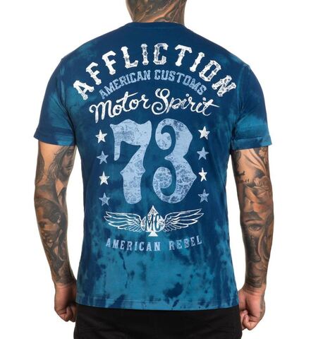 Affliction | Футболка двусторонняя мужская AC Rebel Spirit Tee A26349 сзади