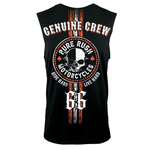 Rush Couture | Майка мужская GENUINE CREW SLEEVELESS Black RC289 спина
