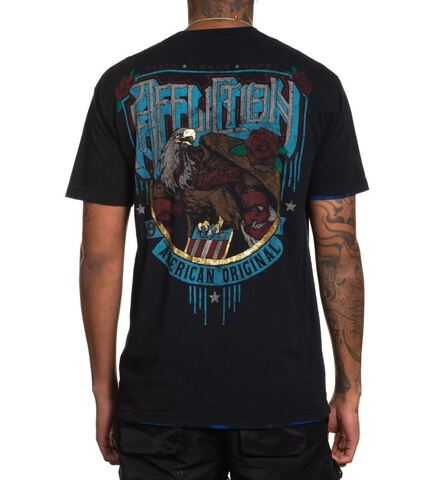 Affliction | Футболка двусторонняя мужская Kennebec Tee A26347 сзади