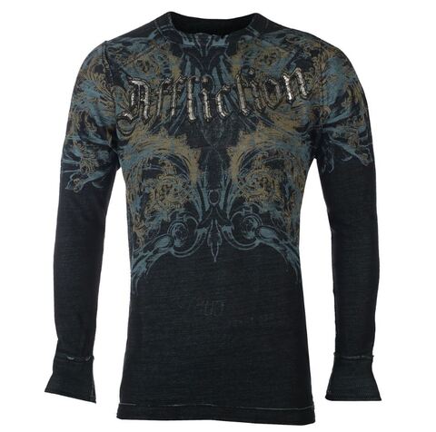 Affliction | Пуловер двусторонний мужской OVER EXPOSURE LS Thermal A26827 перед