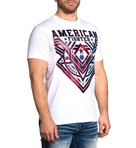 American Fighter | Футболка мужская FALLBROOK WHITE FM12835 от Affliction правый бок