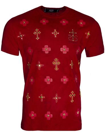 Футболка BROCADE CROSSES RED AND GOLD The Saints Sinphony