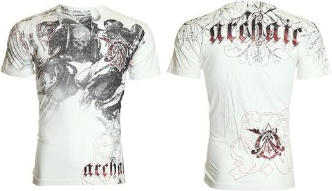 Archaic | Футболка мужская SHROUDED AM315 от Affliction перед и сзади